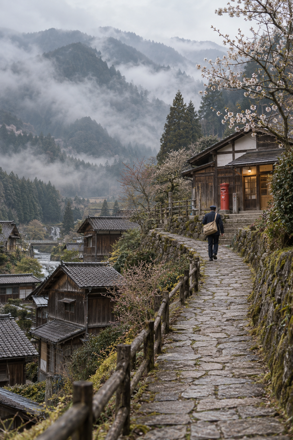 山间邮局温情剧情主题海报